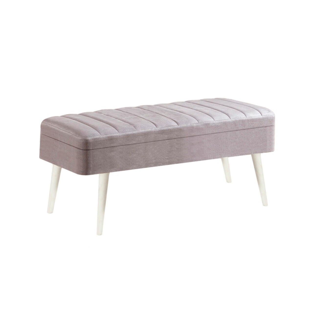 Banca, Hanah Home, Vina 0701, 90x39x40 cm, Alb/Gri - imagine 6